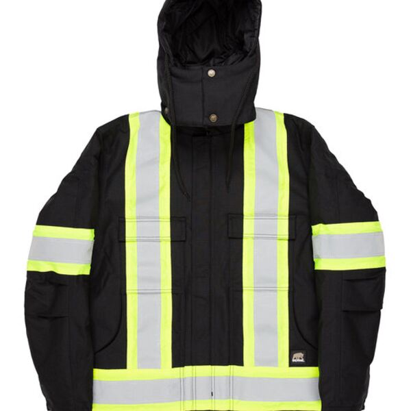 Men's Safety Striped Arctic Insulated Chore Coat Thumbnail