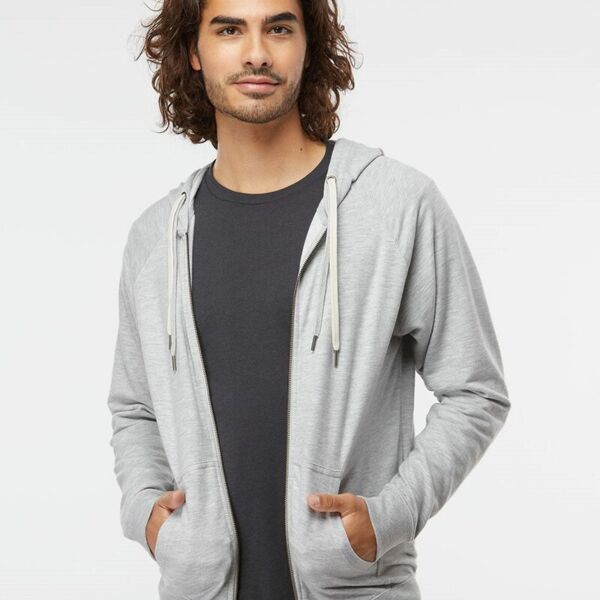 Icon Lightweight Loopback Terry Full-Zip Hooded Sweatshirt Thumbnail